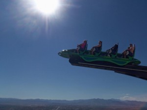 Mrs. Wigen, front row, on top of The Stratosphere Photo by: Ron Wigen