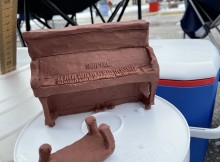 Clay model of the Snowfest sculpture design